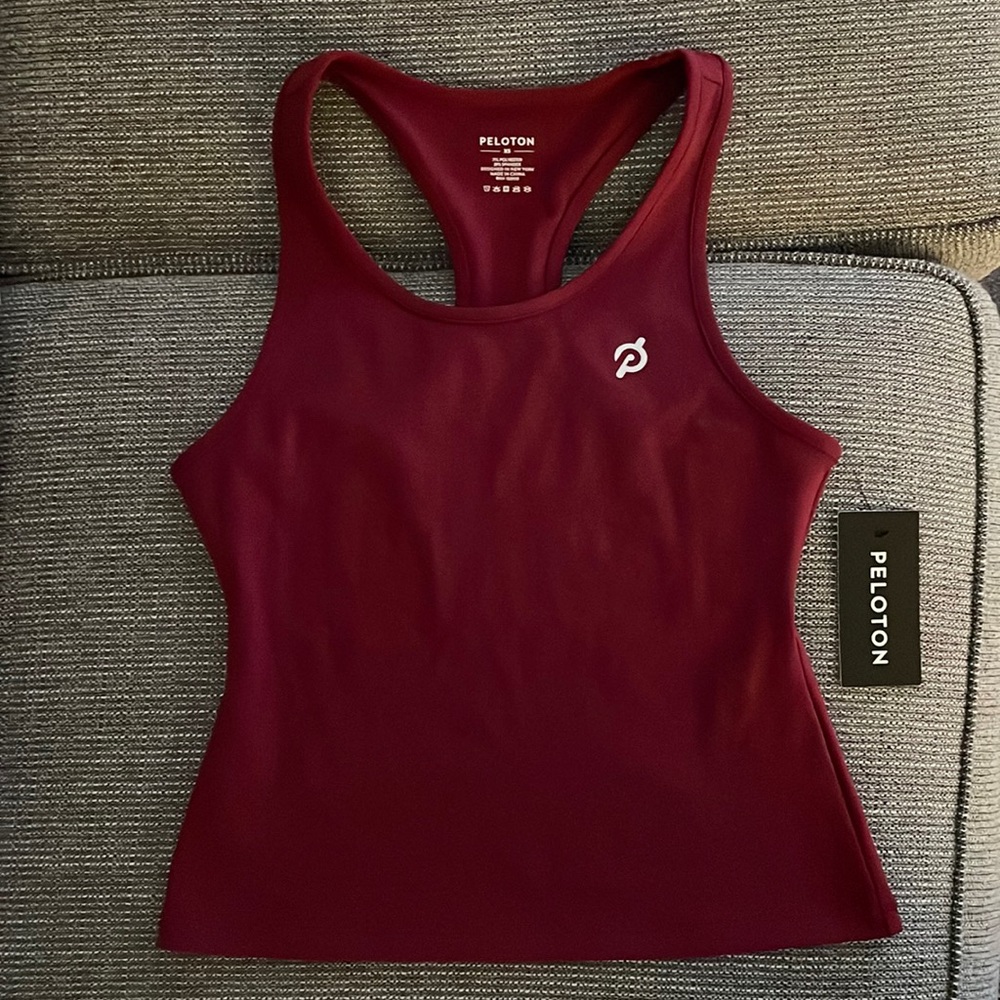 Burgundy new with tag’s peloton racer back tank
